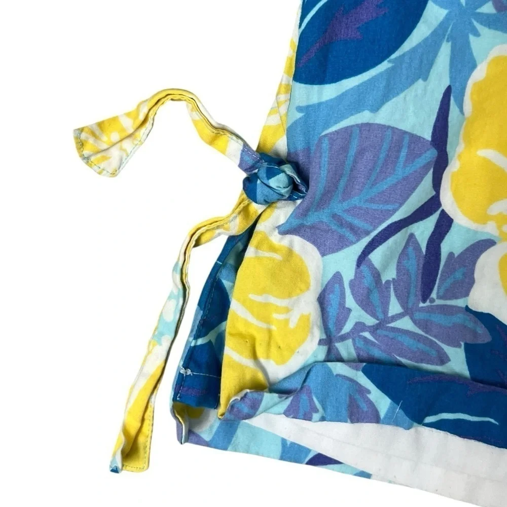 Lilly Pulitzer Yellow and Blue Scoop Neck Sundress